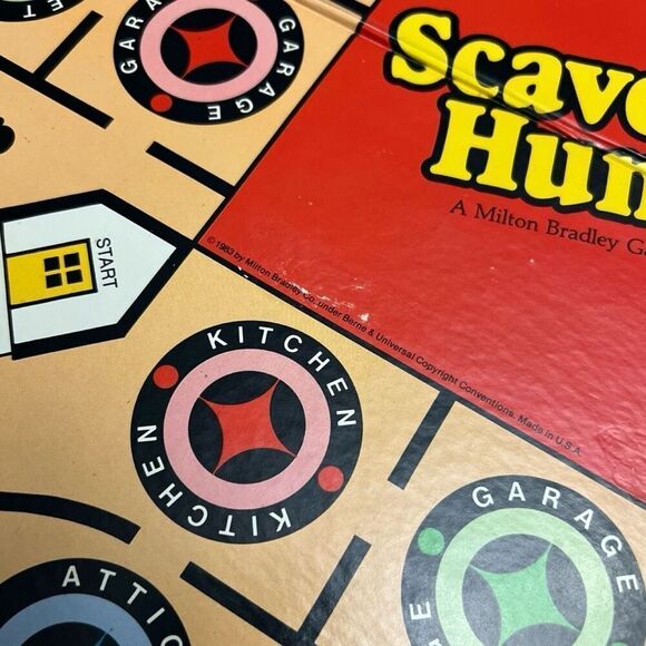 Vintage 1993 Vintage Scavenger Hunt Board Game Milton Bradley Complete - Picture 4 of 8